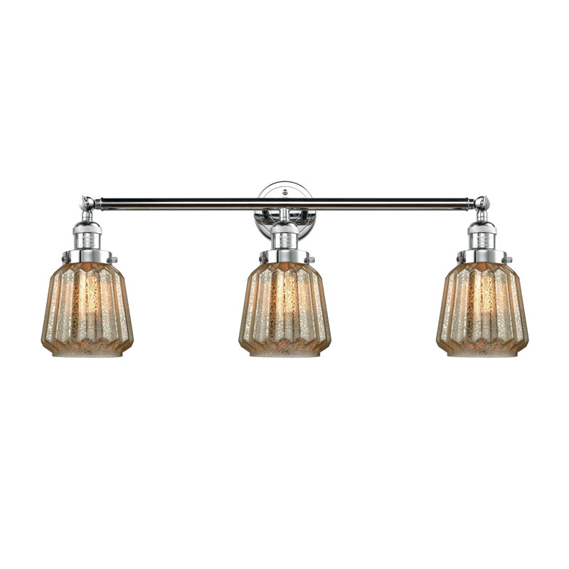 Vinson 3 - Light Dimmable Vanity Light, Polished Chrome, Mercury