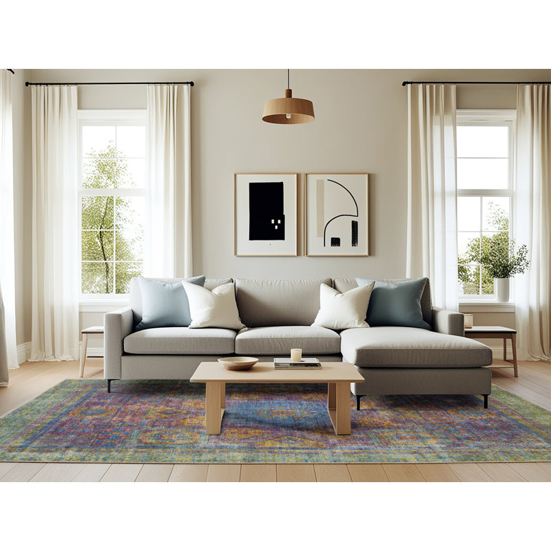 Tapis abstrait moderne 1481, Rectangle 6 pi x 9 pi