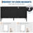 59" Sideboard Buffet Cabinet with Storage, Modern Credenza with 4 Doors and Adjustable Shelves for Dining Room, Kitchen, or Living Room-408397553