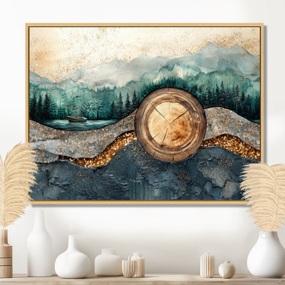 Emerald And Crystal River Into The Forest I - forest Wall Art Decor