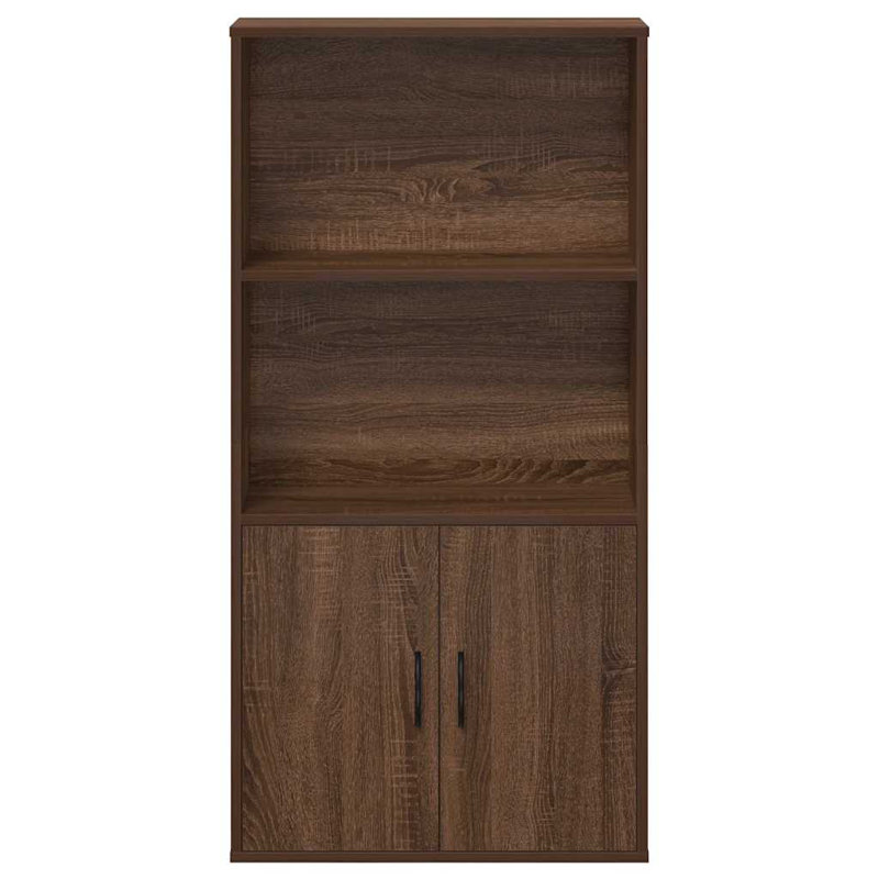 Bookcase 60X24x120 Cm Engineered Wood, Brown Oak