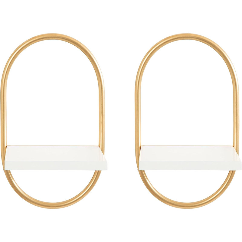Eyve 2 Piece Oval Floating Shelf