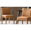 Chaise de salle à manger moderne en simili cuir avec dossier courbé Eudora H (ensemble de 4)-1393489624