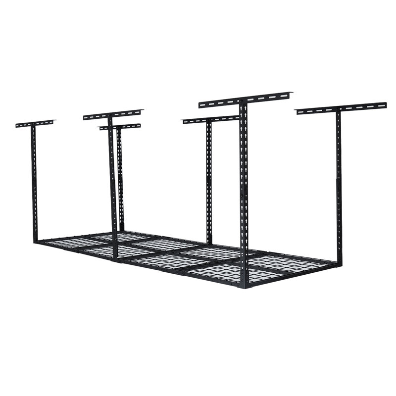 Garage Ceiling Storage Racks, 96'' x 36'' Heavy-Duty Steel Garage Ceiling Rack with Space-Saving Design, Easy Installation, Adjustable Height, and Durable Finish for Garage