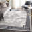 Kampen Abstract Modern Glam Blue Area Rug-92535196