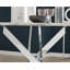 Tierra Modern Chrome Metal & Veneer Round Dining Table Set with 4 Upholstered Faux Leather Chairs-87471430-87471436