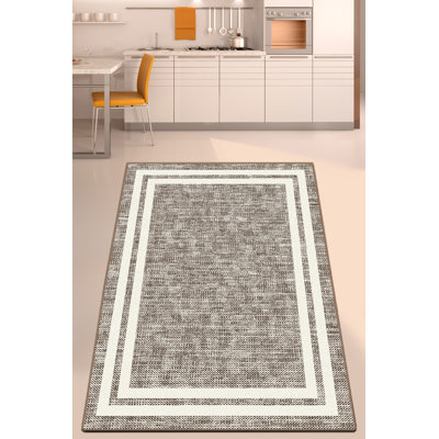 Tapis d'entrée de qualité supérieure (2,6 x 6,6 pi), 100% polyester, d'une hauteur de poils de 0,4 po | Antibactérien, antidérapant, lavable à la machine à 30 ° C | Idéal pour les vestibules et les espaces de vie, conception douce et durable