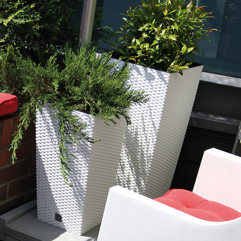 Jax Pot Planter, Mocca, 26cm H x 26cm W x 26cm D