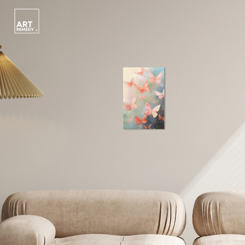Peaceful Butterflies 15" x 10" Canvas Wall Art