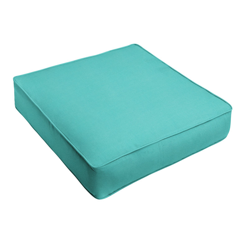 Carolena Outdoor Sunbrella Dining Chair Cushion, 5" H x 25" W x 23" D, Sunbrella - Canvas Aruba