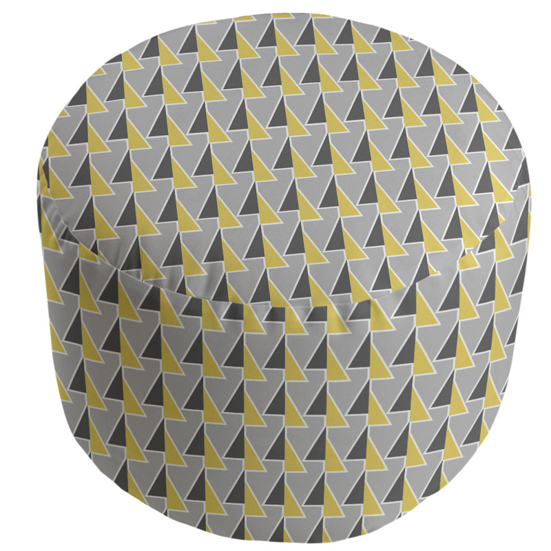 repose-pieds à motifs shifted arrows, Jaune
