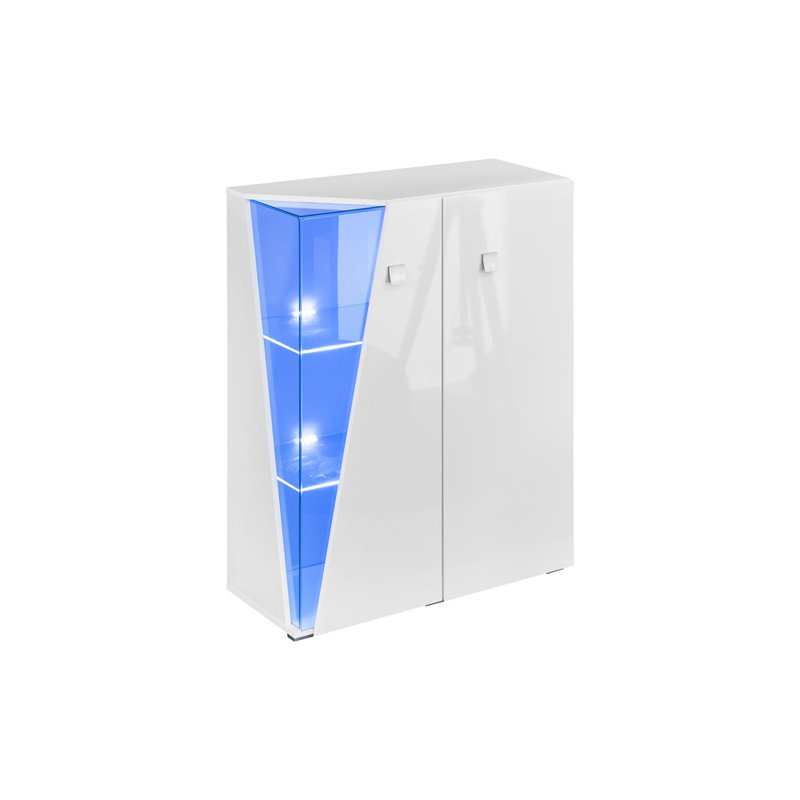 Vitrine lumineuse Balqees, Blanc
