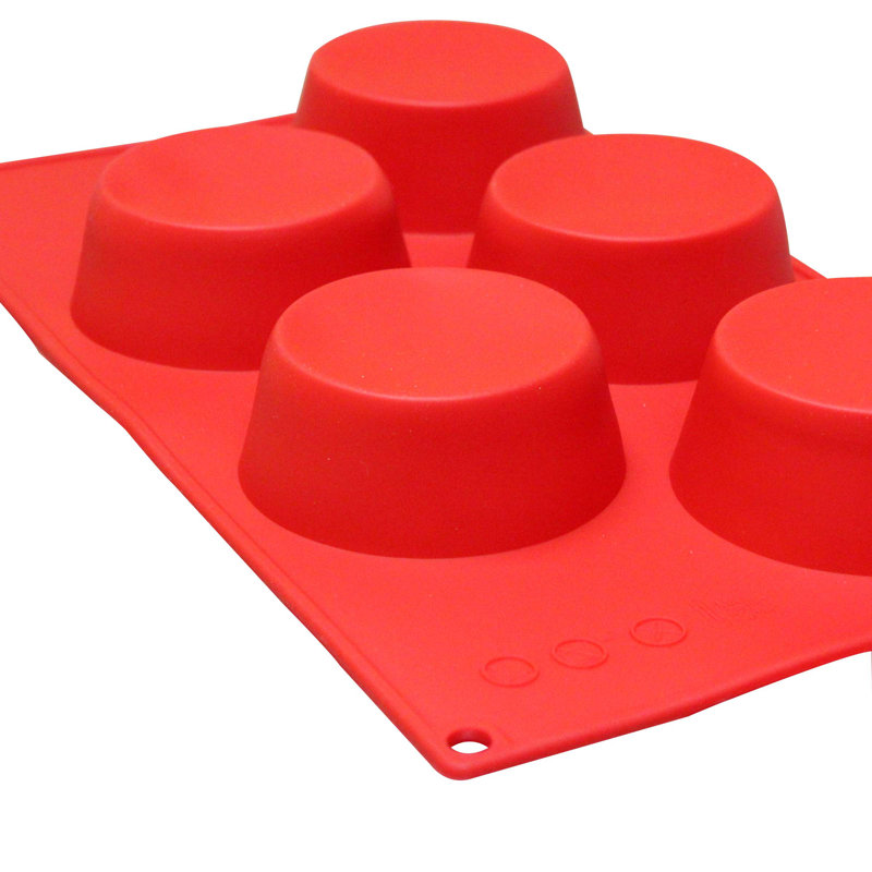Red High Heat Non-Stick Silicone Mini Muffin Pan