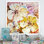 Fleurs jaunes grunge - reproduction d'art sur toile traditionnelle