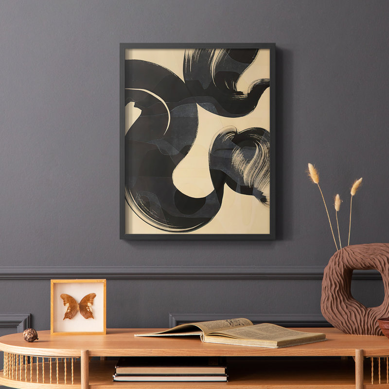 «Sea change I», reproduction encadrée - bois massif, H 10 po x l 8 po, Cadre simple noir