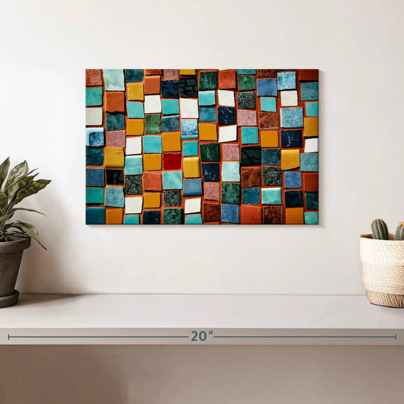 Lilie Tile Scraps Mosaic, 8" H x 12" W