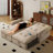 77-Inch Convertible Down Sofa Bed, Featuring A 2-In-1 Design For Both Seating And Sleeping. Crafted From Modern Velvet Fabric, It's Suitable For Living Rooms, Bedrooms, And Apartment Spaces.-2126391542