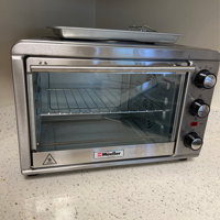 Mueller AeroHeat Convection Toaster Oven 1200W, Broil, Toast, Bake, 4  Slice, Stainless Steel Finish, Timer, Auto-Off, Sound Alert, 3 Rack  Position, Removable Crumb Tray, with Accessories and Recipes by Mueller  Austria 