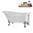 58" Streamlin Clawfoot Tub,Tray,Drain, Clawfeet-101628927-102219864