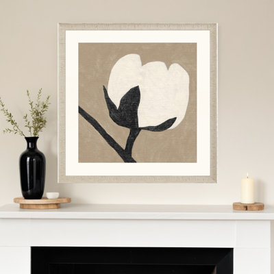 Reproduction d'art délicat encadré blanc