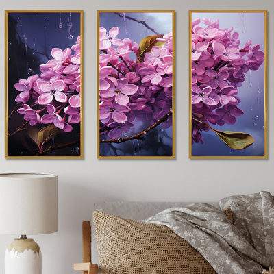 Ensemble de décoration murale lilas beauté dévoilée IV - lilas