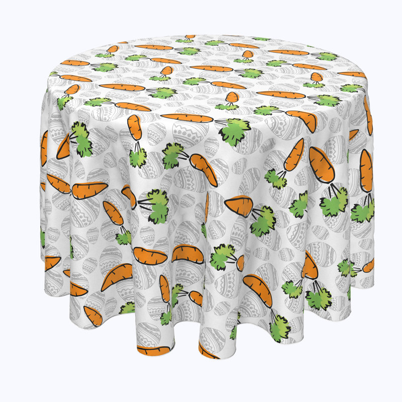 Jefferson Place Geometric Round Easter Tablecloth, 102" x 102"