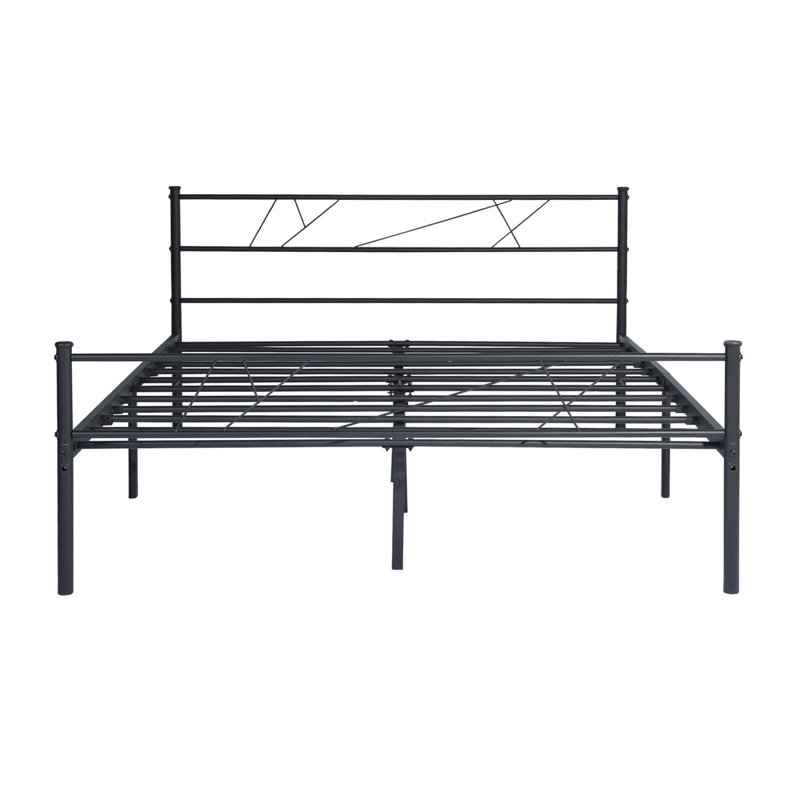 Alanis Metal Bed, Black, 150 x 200 cm