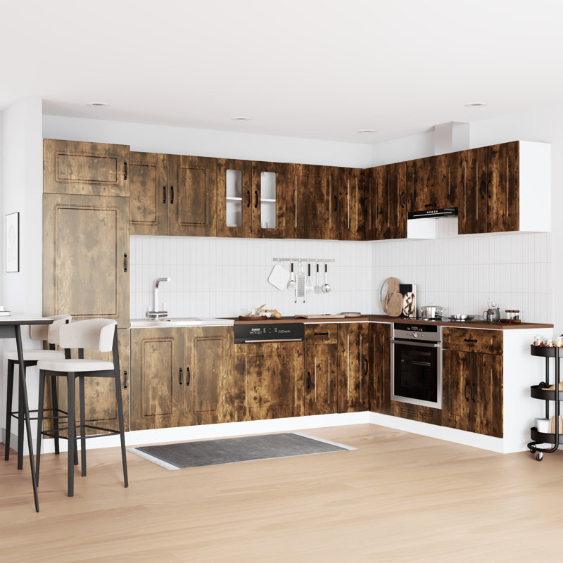 Kalmar Kitchen Cabinet Kalmar, Smoked Oak