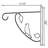 Metal Weather Resistant Bracket Plant Stand
