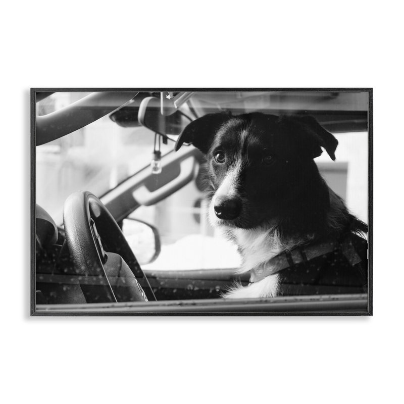 Art de giclée encadrée par un chauffeur de bateau, conception par Lsr Creative Studio, H 12 po x l 18 po