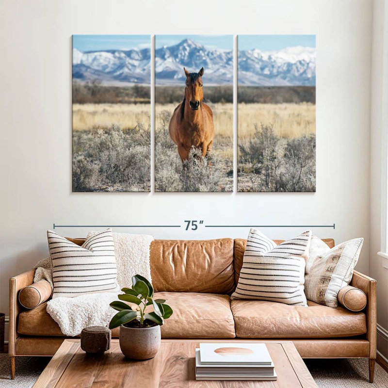 Horse At Winter, 42" H x 65" W