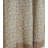 Natural Handcrafted Pleated Curtain – Saraswati Brown,Blue Lien Block Print, Light Filtering Window Drapes-842418393