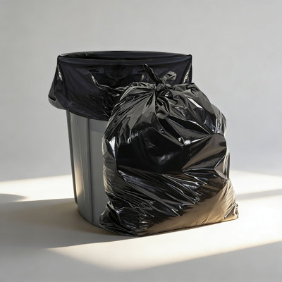 Sacs à ordures robustes de 55 gallons, sacs à ordures de qualité industrielle de 1,5 mil, 35 x 55 pouces pour les boîtes de 50 à 55 gallons, convient à Toter, Rubbermaid Brute, Carlislie Bronco,