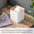 Yamazaki Home Square Reusable Tissue Box Cover Metal Container Case With Natural Wooden Lid,, Steel-69631474