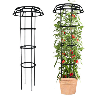 53" Mushroom Top Metal Garden Trellis