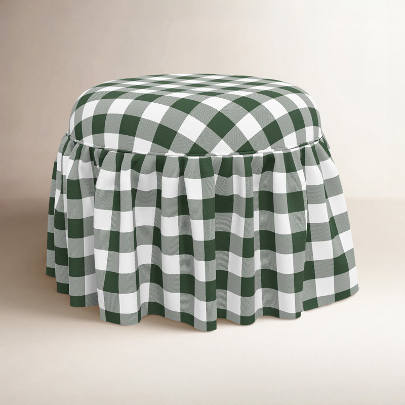 Repose-pieds Jebb, Classic Gingham Evergreen