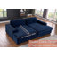 Ryenn Modern Corduroy Double Chaise Sleeper Sofa Couch With Comfy Deep Seat& 8 Pillows-456824688