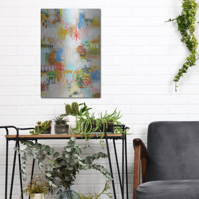  'Exuberant Summer' by Katherine Irvin Metal Wall Art, 12" x 16"
