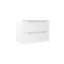 Meuble-lavabo mural à deux tiroirs 31 po Coda - Blanc mat-87459701
