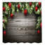 Rideau de douche simple en sapin de noël rouge-22028276