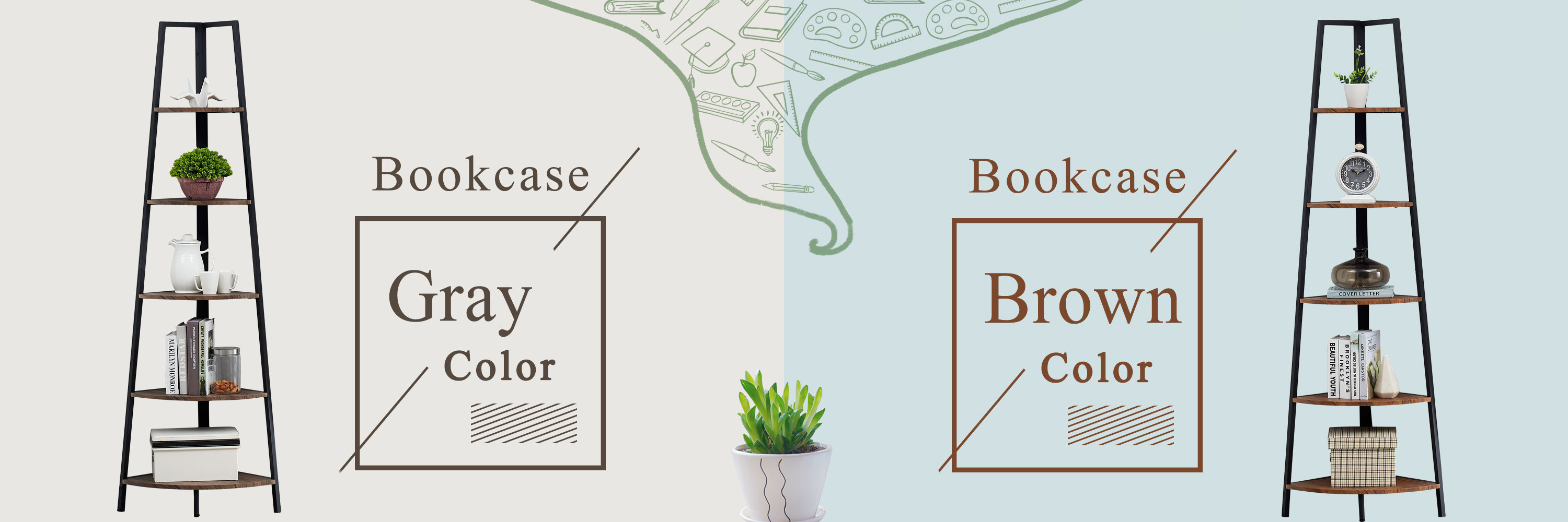 Union Rustic Mel Corner Bookcase & Reviews Wayfair Canada