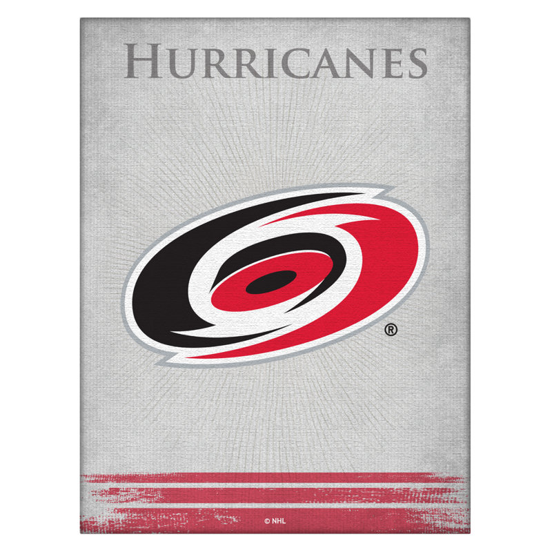 « NHL », impression sur toile, Carolina Hurricanes, H 15 cm x l 20 cm