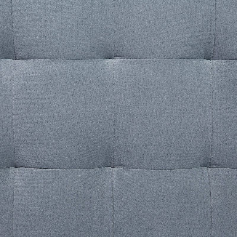 Eldredge 72cm Wide Velvet Tufted Rectangle Solid Colour Ottoman with Storage, Grey