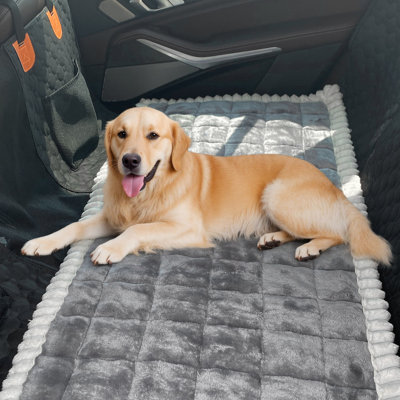 Housse de protection pour siège de chien, tapis de protection de banc antidérapant compatible avec les rallonges de siège arrière pour voitures, camions et VUS
