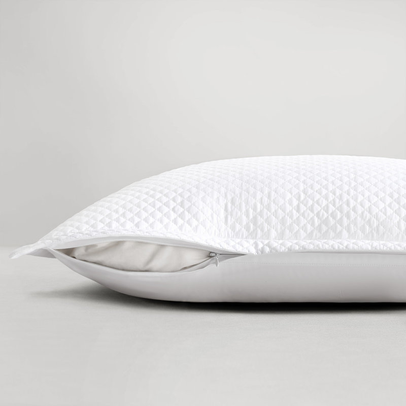 Diamond Quilted Euro Sham, White