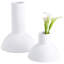 Vase de table en céramique blanc purezza-50458238