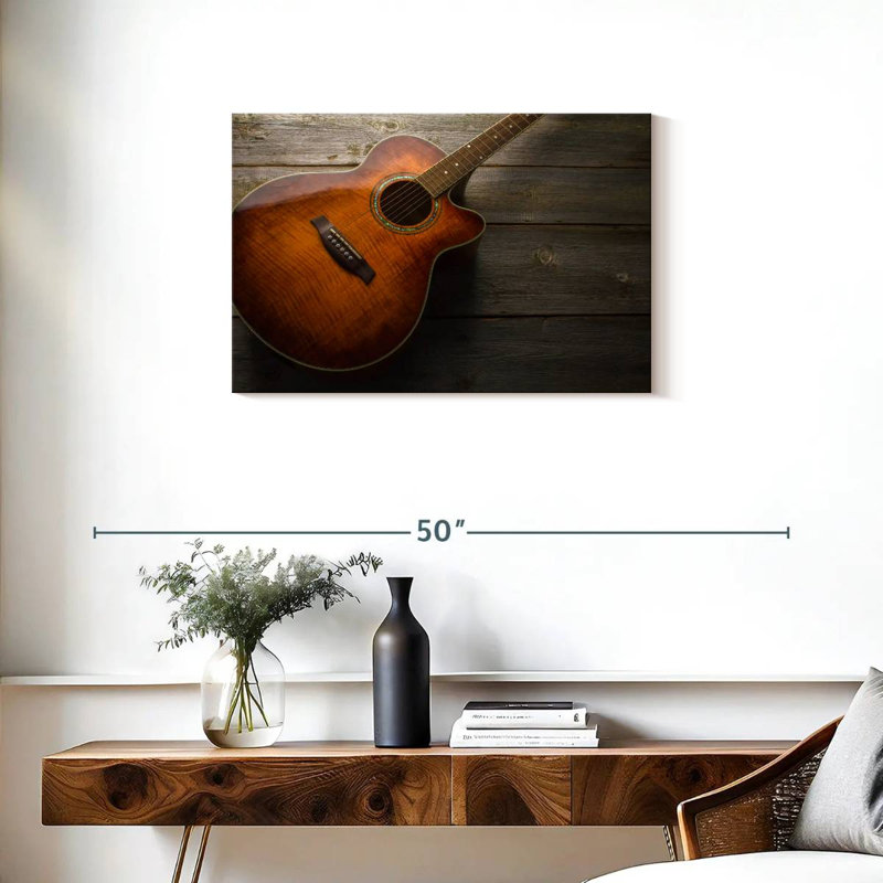 Guitare acoustique rustique Abarca, H 20 po x l 30 po
