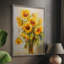 Reproduction encadrée FLORAL Series CDLXII - bois massif-41342020