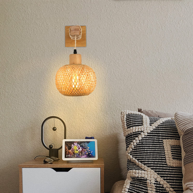 Allese Rattan Barn Light