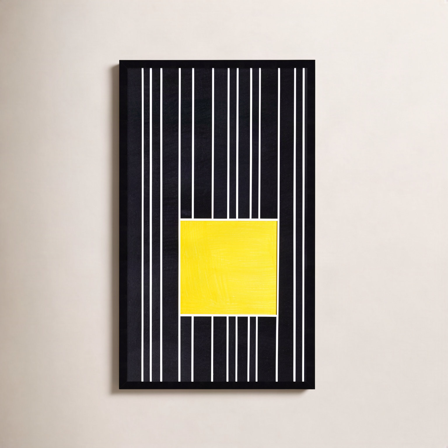 Yellow Box Self Storage Print by Alex Dunn, Black, 33" H x 22" W